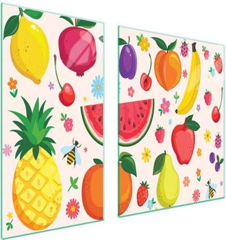 OEM Placa Protectora De Vidrio Para Estufa 90x52 Fruta