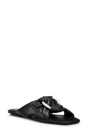 Stuart Weitzman Cece Slide Sandal in Black at Nordstrom Rack, Size 5.5