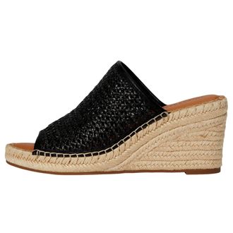 Lucky Brand Womens Lucky Brand Cabriah Woven Espadrille Wedge Sandal Black / Black LK-CABRIAH2-002