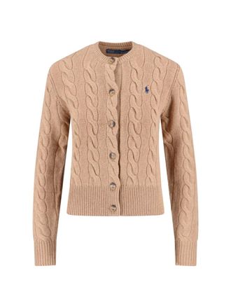 Polo Ralph Lauren Cardigan A Trecce Logo