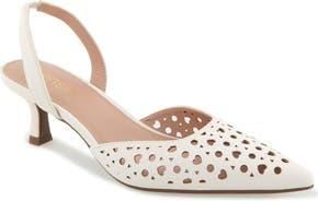 Kensie Ocean Cutout Slingback Pump in White at Nordstrom Rack, Size 6.5
