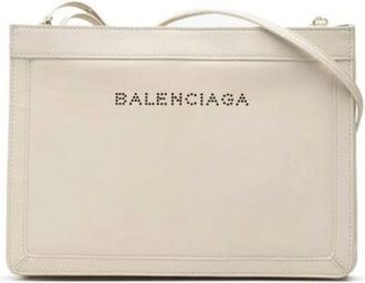 Balenciaga Pre-owned Cross Body Bags, female, White, Size: ONE SIZE Pre-owned Vintage Cross Body Bag
