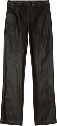 Diesel Vintage Leren Effect Regular Fit Broek - Heren - Straight fit broeken - Zwart - M - Broeken