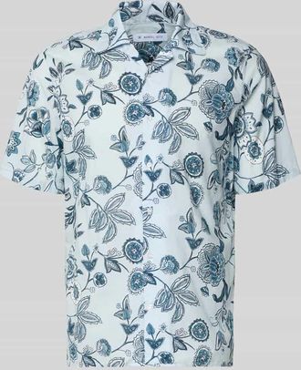 Manuel Ritz Regular Fit Freizeithemd mit Reverskragen in Aqua, Gr&ouml;&szlig;e 39