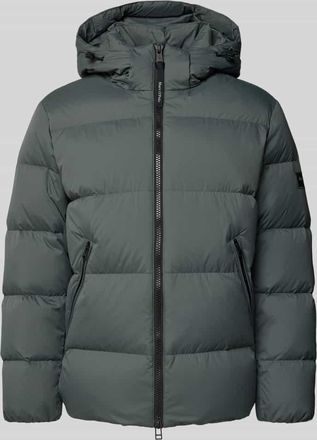 Marc O'Polo Regular Fit Daunenjacke mit abnehmbarer Kapuze in Graphit, Größe XXXL
