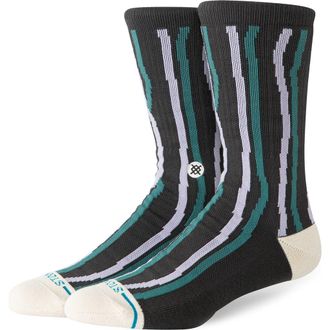 Stance Kelp Crew Socks in Charcoal at Nordstrom, Size Large