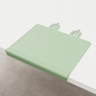 OEM Mantel Individual De Silicona Con Borde Elevado Y Tope Antiderrame, Alfombra De Juegos Antideslizante Con Ventosas Para Beb&eacute;s, 30,5 X 25,6 Cm