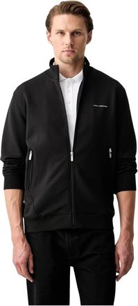 Karl Lagerfeld 705006 Zip-through Sweatshirt - Heren - Vesten met rits - Zwart - M - Hoodies & sweatvesten