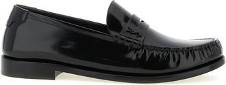 Saint Laurent Black Leather Loafers