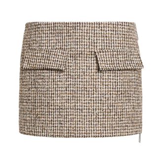 Dondup Korte rok - Dames - Rokken - Bruin - Maat: S Wol