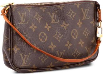 Louis Vuitton Clutch Pochette Accessoires in tela con monogramma - Marrone