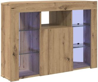 vidaXL Corner LED TV Cabinet Wall-mounted Artisan Oak 108 x 40 x 68 cm vidaXL