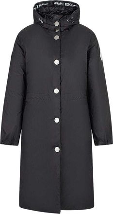 A|X Armani Exchange Effen damesjack (Zwart)