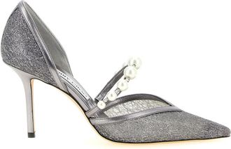 Jimmy Choo London Grey Aurelie Pumps