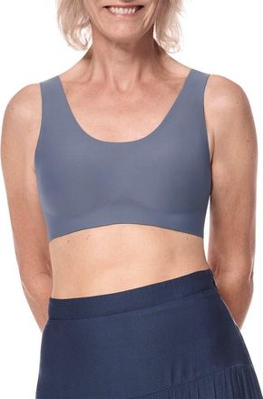 Amoena Linda Wire-Free Bra in Indigo Blue at Nordstrom, Size 3X-Large
