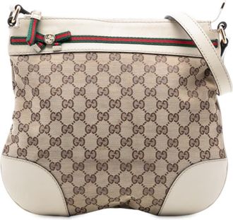 Gucci Pre-owned Gucci GG Canvas Web Mayfair Crossbody Ladies 257065 214397