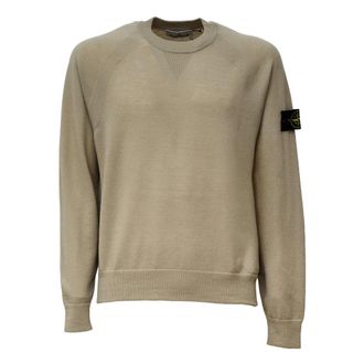 Stone Island Round-neck Knitwear - male - Stone Island - Round-neck Knitwear - Beige - XL - Knitwear
