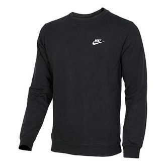 Nike Mens Nike Casual Sports Loose Round Neck Pullover Black 804343-010