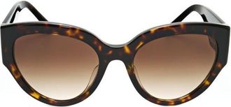 Bulgari Ladies Brown Oval Sunglasses BV8258F 504/13 55