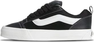 Vans Knu Skool Leather - Heren - Sneakers - Zwart - 46 EU - Leer - Schoenen