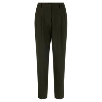 Marc Cain Faqus Broek - Dames - Slim Fit Broeken - Groen - 3XL - Polyester - Broeken
