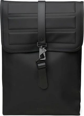 Rains Shield flap backpack - men - Polyurethane/Polyurethane - One Size - Black