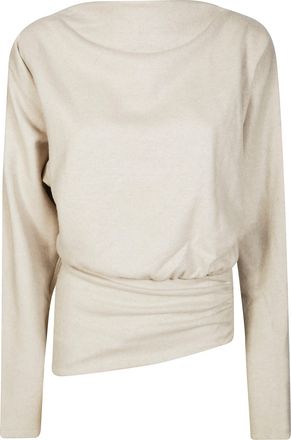 Andamane Long-Sleeved Asymmetrical Top