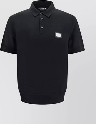 Dolce & Gabbana virgin wool regular-fit short-sleeve polo shirt