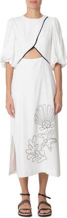 Dress To Shell Midi Dress In White
