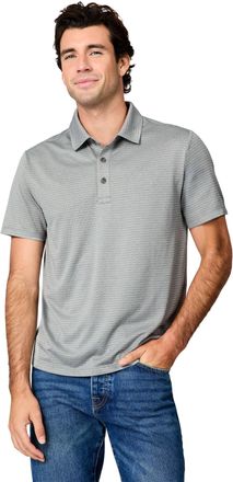 Free Country Mens Tech Jacquard Polo Shirt