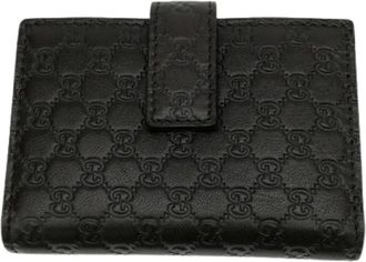 Gucci Pre-owned Wallets, female, Black, Size: ONE SIZE Pre-owned Card Case 309656