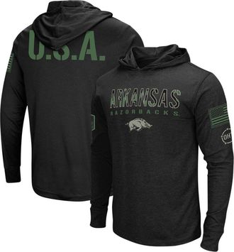 Colosseum Mens Colosseum Black Arkansas Razorbacks Big & Tall OHT Military Appreciation Tango Long Sleeve Hoodie T-Shirt at Nordstrom, Size 4Xb