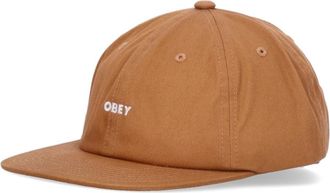 Obey Bruine Suiker Flat Visor Cap - unisex - Petten - Bruin - ONE Size - Katoen - Accessoires