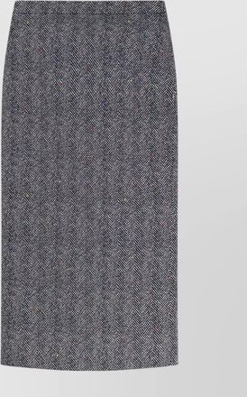 Givenchy herringbone cotton midi pencil skirt