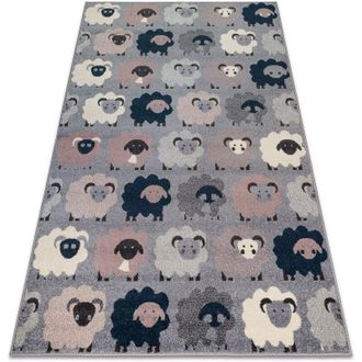 RugsX Rugsx - Alfombra Heos 78468 Ovejas Gris/azul Beige 190x270 Cm