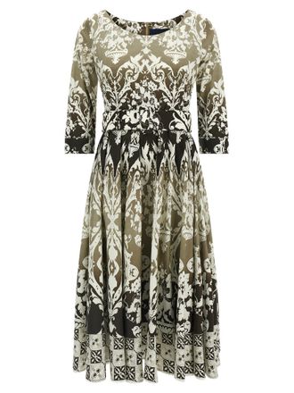 Samantha Sung Multicolor Cotton Midi Womens Dress
