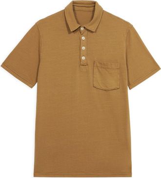 Fortela Maverick Short Sleeve Polo in Camel at Nordstrom, Size Xx-Large Eu