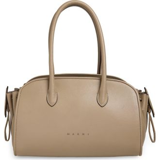 Marni Small Tulipea Top Handle Bag in Cork at Nordstrom