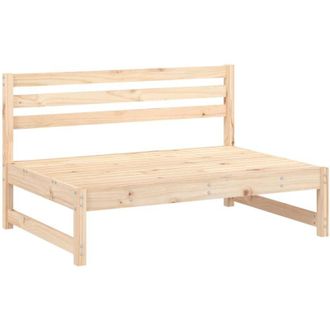 vidaXL Sof&aacute; central de jard&iacute;n madera maciza de pino 120x80 cm vidaXL