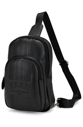 Elle Roamer 2.8L Vegan Leather Chic Crossbody Bag in Black at Nordstrom