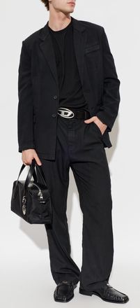 Diesel Wool Trousers P-HANT-CHINO-AECB, Mens, Black