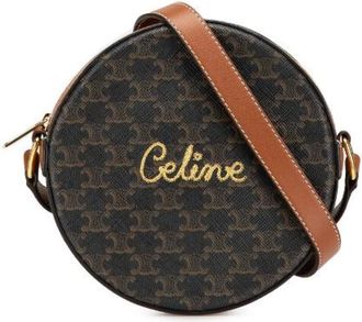 Celine Pre-owned Cross Body Bags, female, Black, Size: ONE SIZE Pre-owned Canvas celine-bags