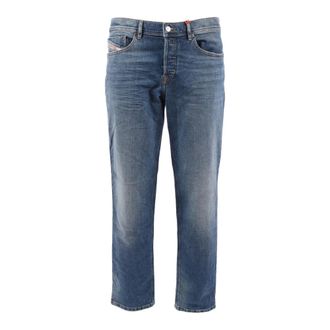 Diesel Straight Jeans, male, Blue, Size: W33 2023 D-Finitive L.32 Pantaloni