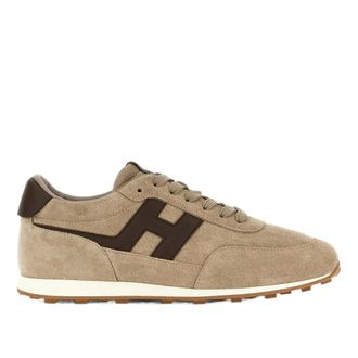 Hogan H699 Sneakers - Heren - Sneakers - Bruin - 43 1/2 EU - Su&egrave;de - Schoenen