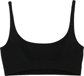 Tom Ford Womens Top Scoop Neck Black Tops