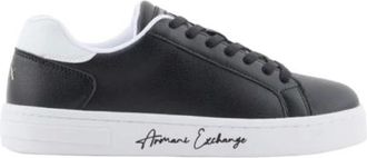 A|X Armani Exchange Sneakers, female, Black, Size: 10 US White Sneakers Coated Material Rubber Sole