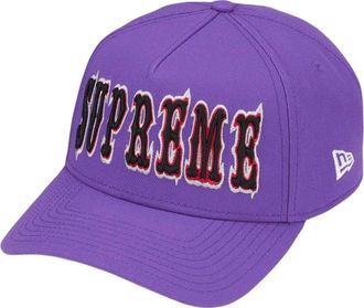 SUPREME x New Era SS26 Gothic Outline Adjustable Cap Purple SUP-SS26-1050-PUR