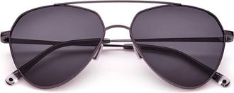 Paradigm 20-60 Polarized Gunmetal Mens Sunglasses Grey Size 56
