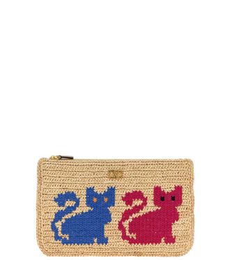 Valentino Garavani Natural Raffiachat Clutch