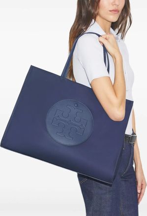 Tory Burch Borsa tote Ella con logo goffrato - Blu